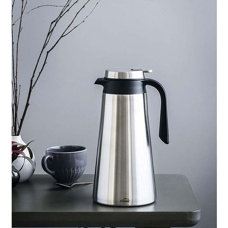 Lacor - Pichet thermos en acier inoxydable 18/10 2,2 litres