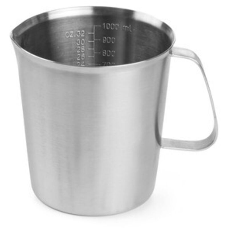 Hendi - Tasse doseuse de cuisine avec balance en inox 1 l 516201