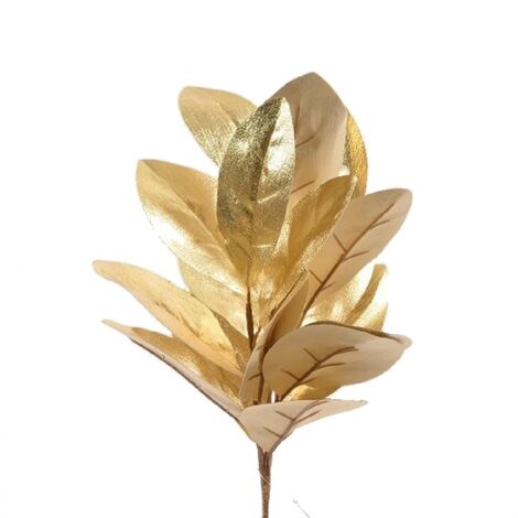 Pick Rametto foglie golden age d.20 X H 45 cm addobbo albero Natale
