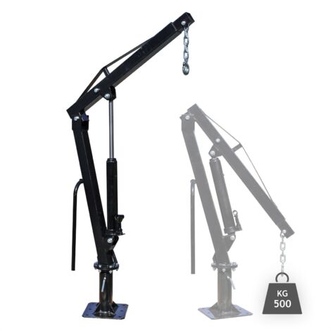 Pick up gru sollevamento rimorchio 500 kg testa girevole 360° carico scarico 160002324