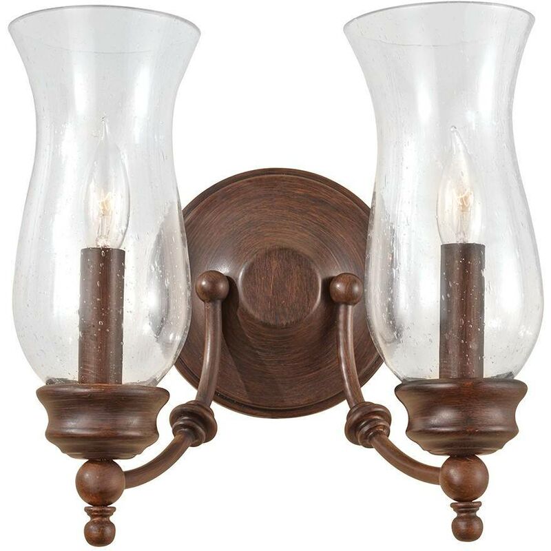 Elstead Lighting - Elstead Pickering Lane - 2 Light Indoor Candle Wall Light Antique Bronze, E14