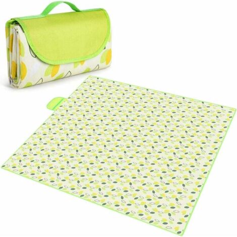 Picknickdecke 200 x 200 cm, wasserdichte und waschbare Picknicktischdecke, Picknickmatte, Mehrzweck-Stranddecke