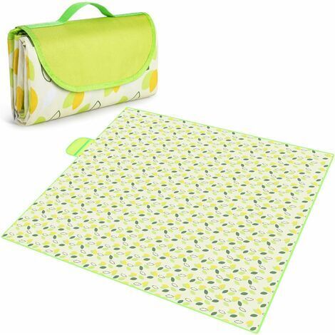 Picknickdecke 200 x 200 cm, wasserdichte und waschbare Picknicktischdecke, Picknickmatte, Picknickdecke, Mehrzweck-Strandmatte