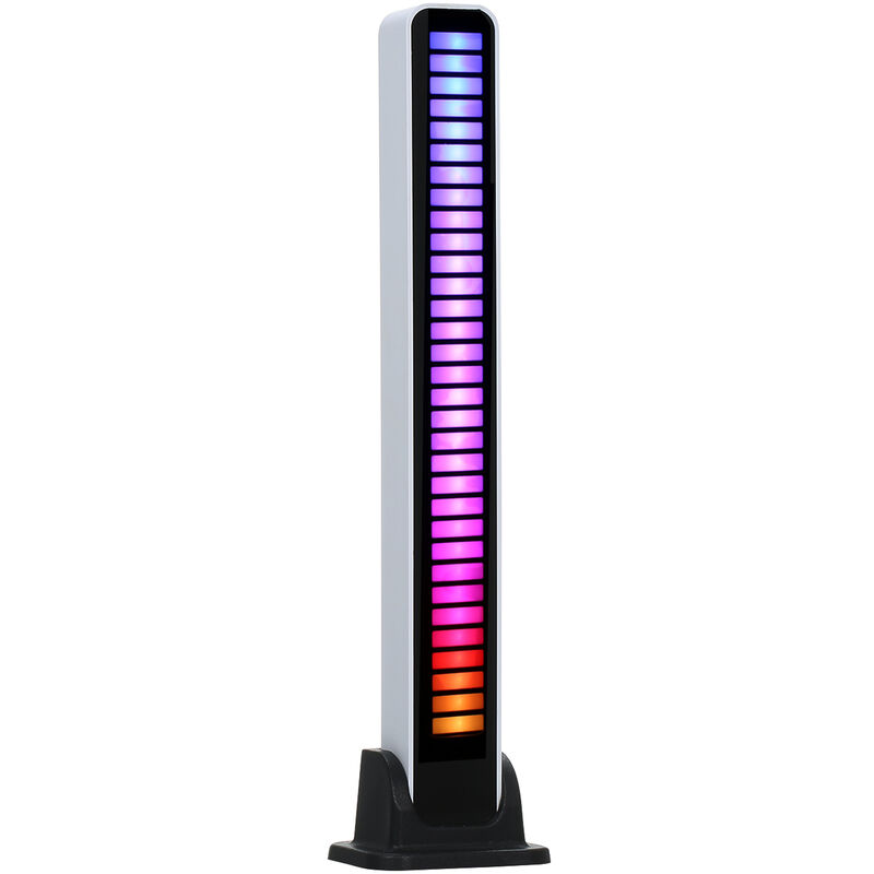 

Pickup Rhythm Light Indicador de nivel de musica de 32 bits USB RGB Control de sonido colorido Barra de luces BT Car Desktop LED Luz para vehiculos