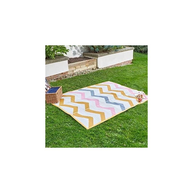 Picnic Beach Carry Rug Portable Travel Blanket Water Resistant Mat for Garden, Picnic, Beach, Camping, Indoor, Outdoor Folding Rug with Carry Handle