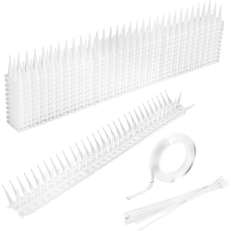 Ulisem - Pics Anti-Oiseaux, 5m Pointes Anti-Oiseaux, Pics Anti-Pigeons, Système Anti-Corbeaux, Contre Les Oiseaux Spikes Oiseau Safe pour Pigeons,