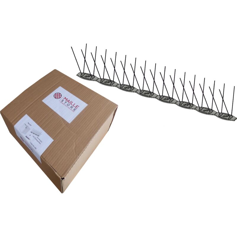 Maillestore - Pics anti-pigeons - 5 mètres à coller - Protection 8 à 12cm