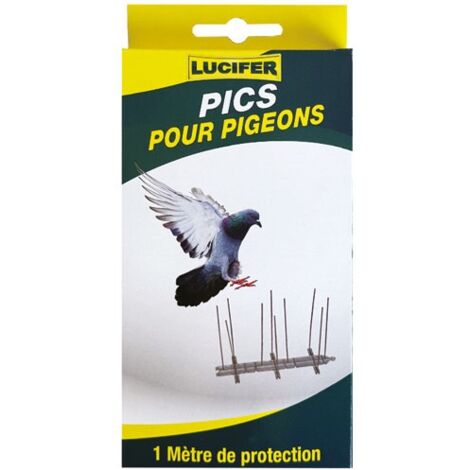 Pics Inox Anti-pigeons 1m En Boite Accrochable - Lucifer