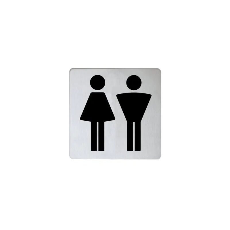 

Pictogramas Damas/Hombres acero inoxidable