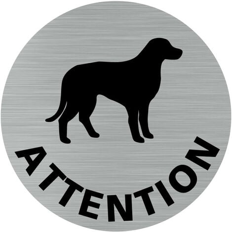 Panneau Attention au chien Beagle - Rigide Ø180mm - 4041575