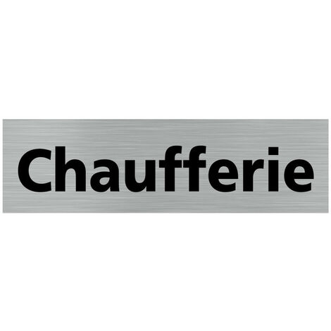 Pictogramme CHAUFFERIE (Q0149).- Plaque aluminium brossé -