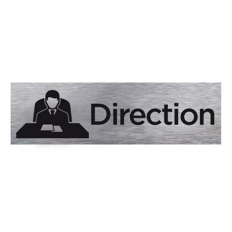 Pictogramme DIRECTION (Q0088).- Plaque aluminium brossé -