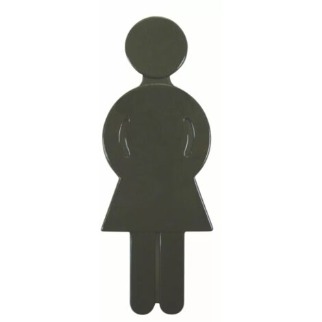 Pictogramme nylon - Femme - NY.PCT2 - L 50 x H 130 mm - Gris foncé 18