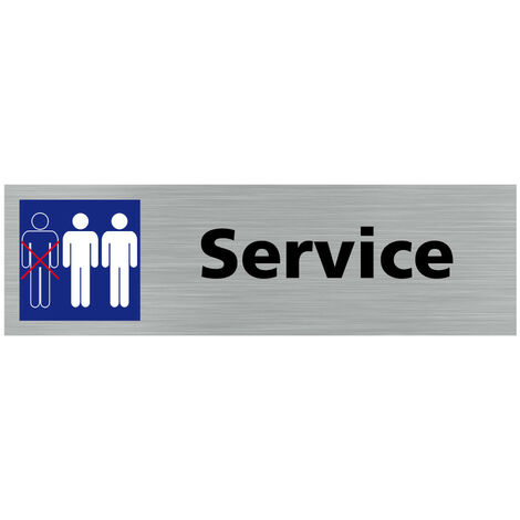 Pictogramme SERVICE (Q0374).- Plaque aluminium brossé -