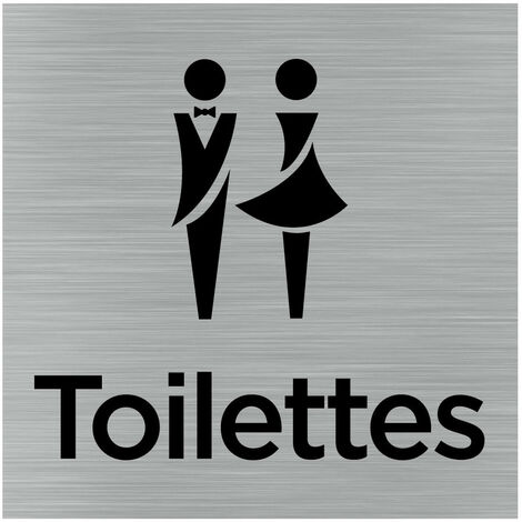 Pancarte toilettes Zone Sinistrée - 3,95 €