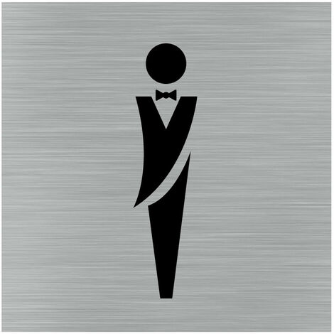 Pictogramme PASSAGE INTERDIT(Q0354).- Adhésif aspect aluminium brossé