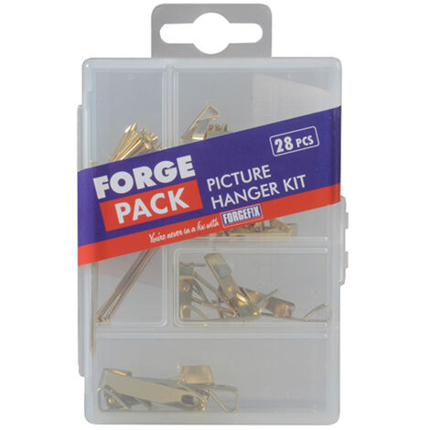 Picture Hook Kit Forge Pack 28 Piece FORFPPICTSET