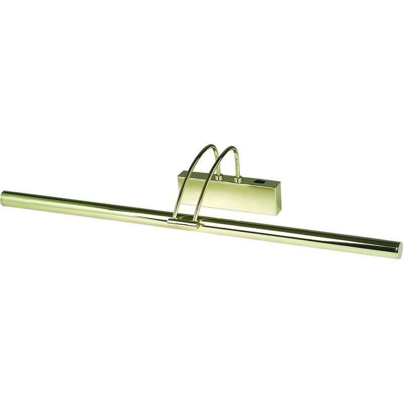 Picture Lights - 1 Light Adjustable Picture Wall Light Polished Brass - Searchlight