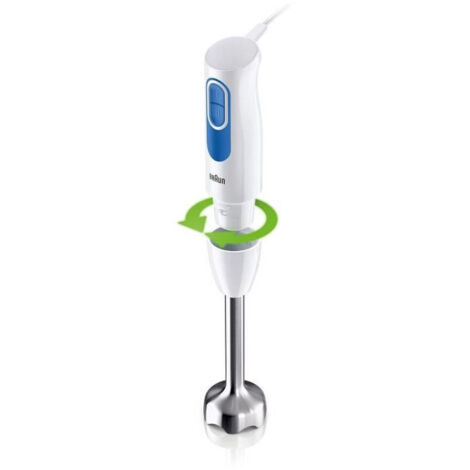 Pie de batidora BRAUN MQ20.236M - Motor 600 W - 2 velocidades - Sistema EasyTwist