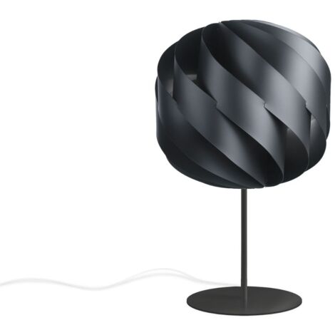 Pie de Lámpara de Mesa y Pie de Metal Negro Cm. 25x44h