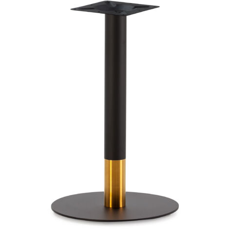 Pie De Mesa 45X45X72 Acero Inoxidable Dorado/Negro