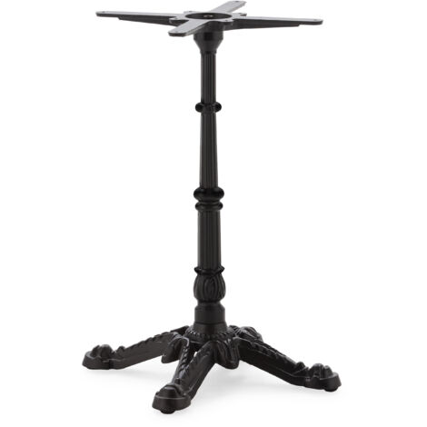 Pie De Mesa 52X52X71 Metal Negro