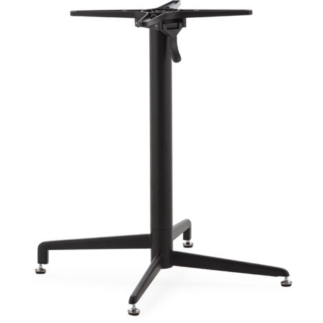 Pie De Mesa Aplilable 70X70X72 Acero Inoxidable Negro