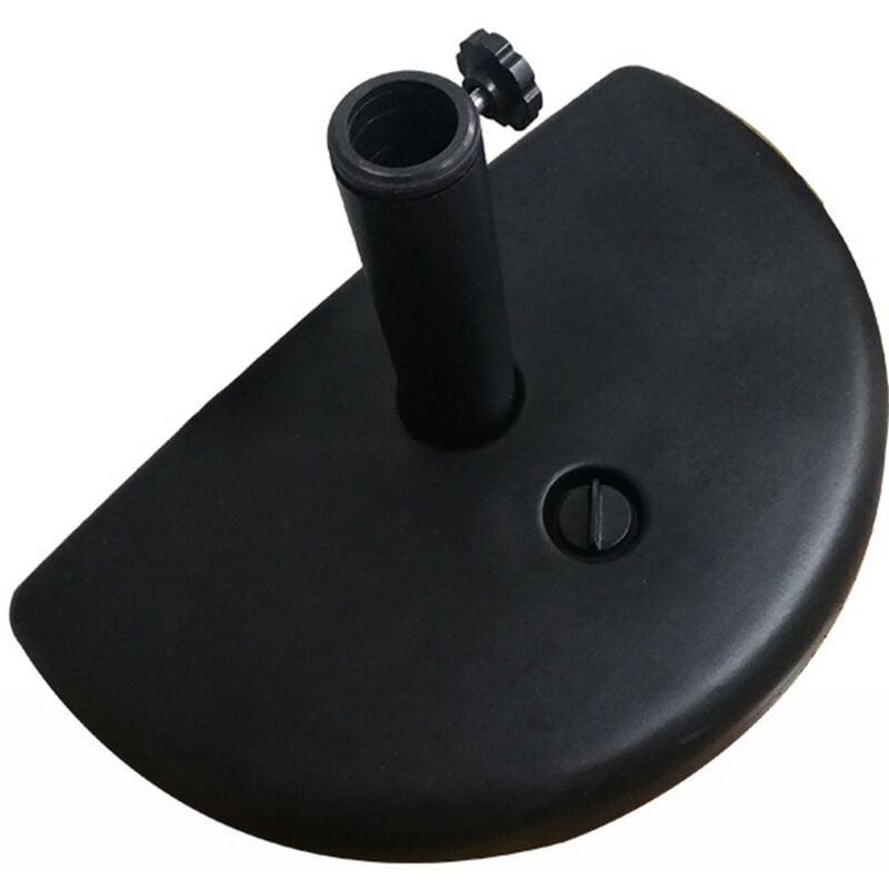 

Lolahome - Pie de parasol rellenable negro de HDPE de 10 litros