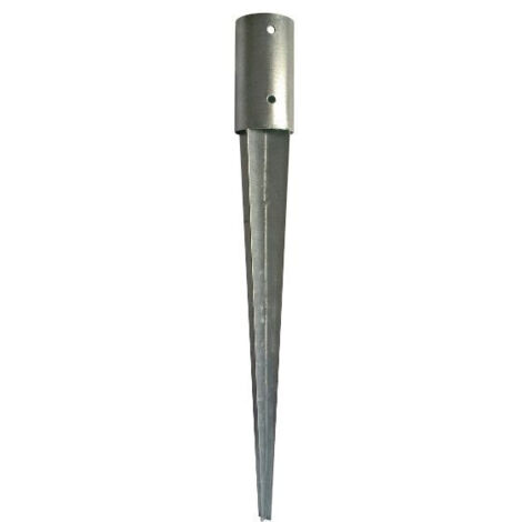 Pie de poste redondo de jardín PPJRE 101x165mm - esp 2mm