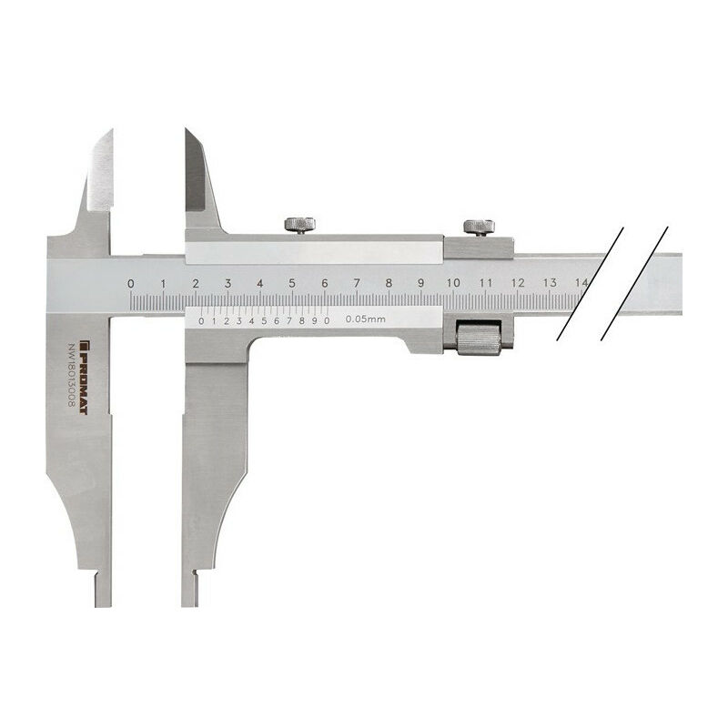 

Pie de rey de taller DIN862 1000mm con puntas, pico-L.150mm PROMAT