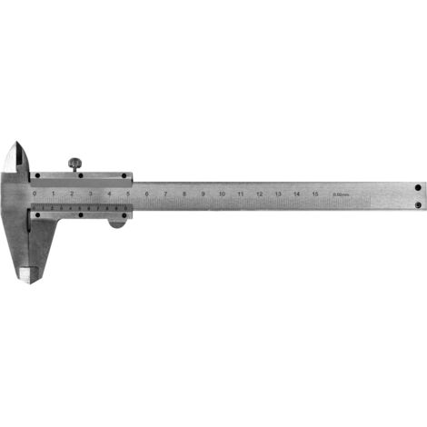 Pie de rey /inox/ 150 mm / 0,02 mm / 15110 / VOREL