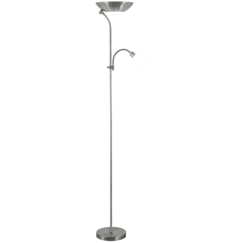 

Lámpara de pie modelo Adal en acabado niquel satinado 180 cm(alto) 25 cm(ancho) 42 cm(fondo