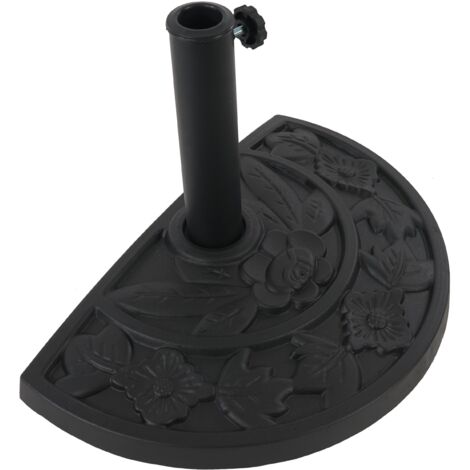 Pie de sombrilla semicircular de piedra artificial 040003905