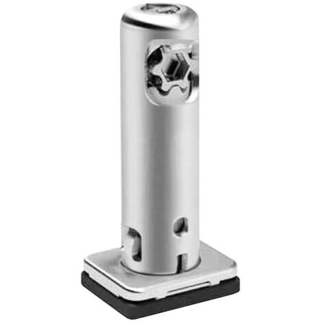 pie nivelador rekord tech h32 b/rect.  regulable 10mm max. base rectangular.