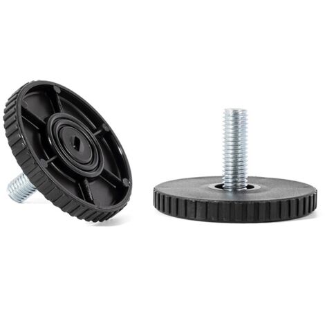 pie nivelador rido ø50 m8x24 acabado negro y gris acabado negro