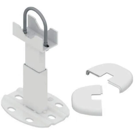 Pie para radiador de aluminio, blanco, 1 pieza.