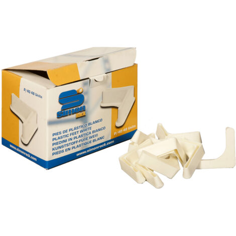 PIE PLAST ESTANT ANGULO BL/48