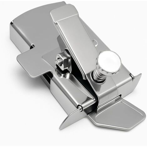 Pie prensatelas para máquina de coser con guía magnética de acero inoxidable, pie para dobladillo enrollado y cremallera, accesorio compatible con la mayoría de las máquinas de coser domésticas.