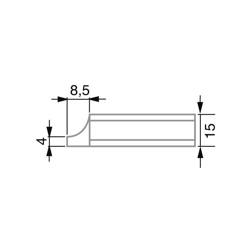 Pie riel profundidad TWIN-CalIP67 500mm tesa