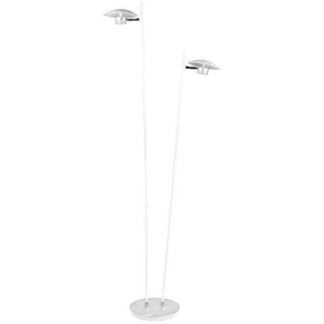 Pie salon ciudad del cabo 2l 12w 4000k blanc/plata150x30x25 cm 1080 lm dirigible y orientable