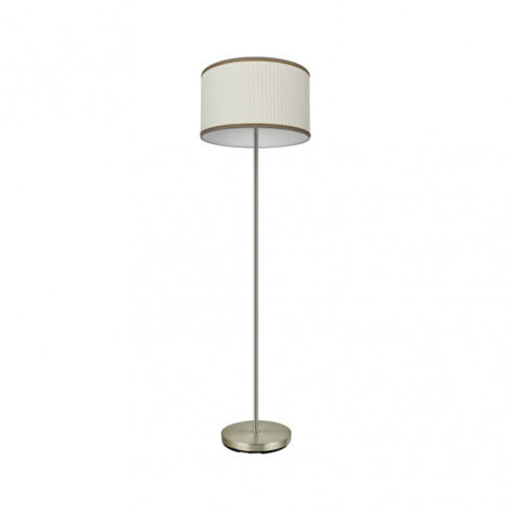 Pie Salon de pantalla bicolor Cuero/beis modelo Soprano FABRILAMP