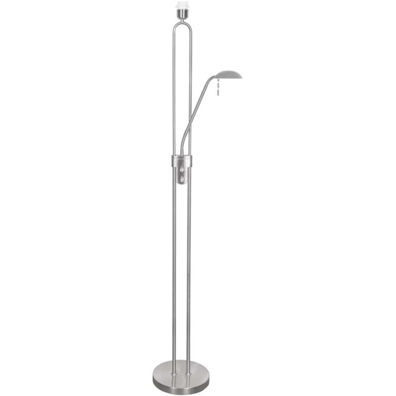 

Lámpara de pie modelo Biel acabado niquel satinado 163 cm(alto) 25 cm(ancho) 40 cm(fondo