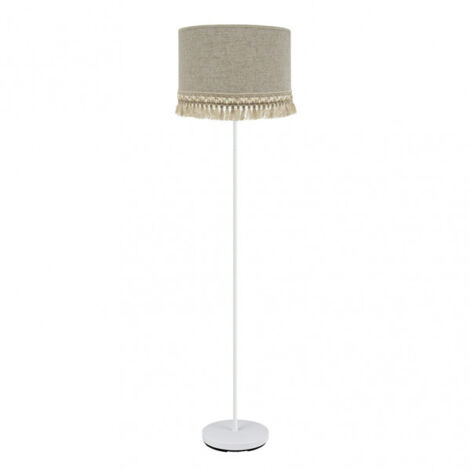 Pie Salon Vera 1xe27 Blanco/beis 163x40x40 Cm