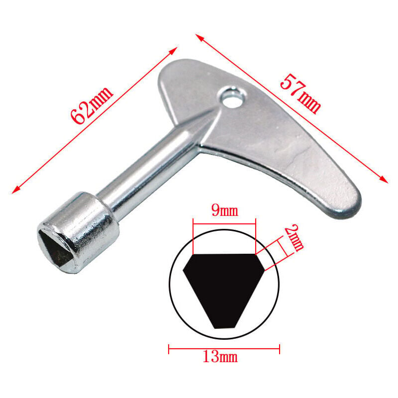 Piece 9 mm triangle key with triangle key switch for emergency gas electric lift