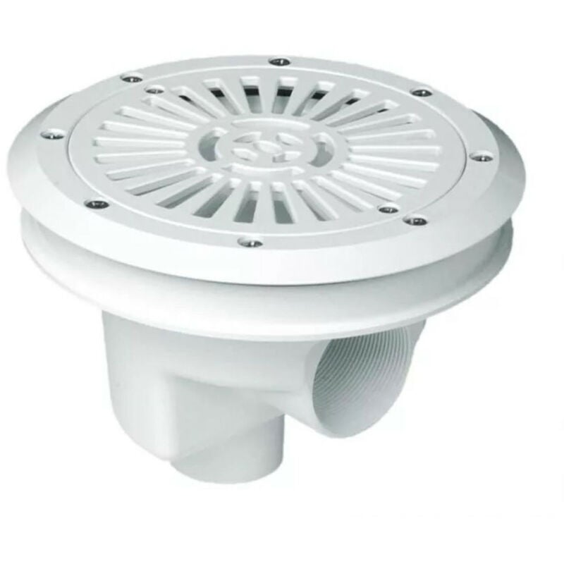 Bonde de fond ø 200 mm avec grille plate Béton -27838 Astralpool