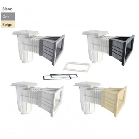 Pièce à sceller piscine - Skimmer 15L liner/béton - modèle Easyline - Gris de Astralpool