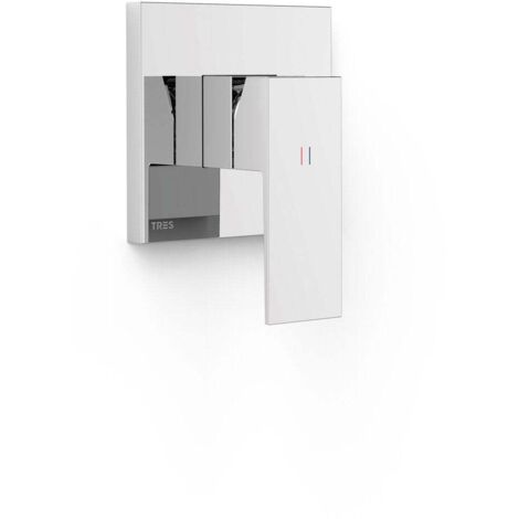 Pièce apparente pour boîtier encastré 1 voie Rapid-box Chrome - TRES 10627810