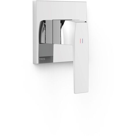 Pièce apparente pour boîtier encastré 1 voie Rapid-box Chrome - TRES 20227810