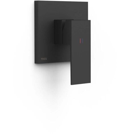 Pièce apparente pour boîtier encastré 1 voie Rapid-box Noir mat - TRES 10627810NM