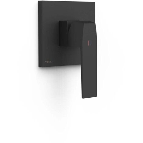 Pièce apparente pour boîtier encastré 1 voie Rapid-box Noir mat - TRES 20227810NM